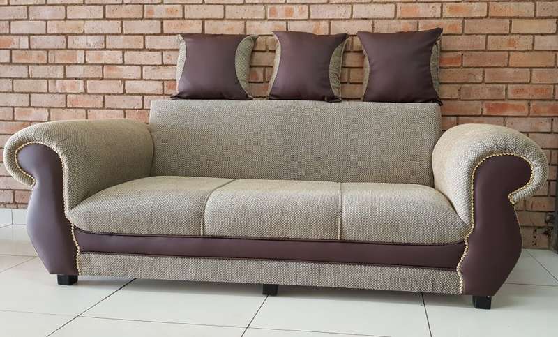 Chelsea 3 Seater Couch / Sofa - With 3 Free Cushions