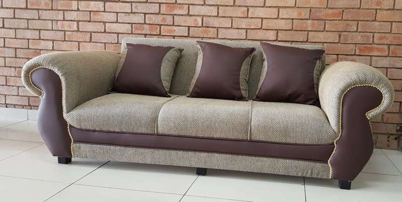 Chelsea 3 Seater Couch / Sofa - With 3 Free Cushions