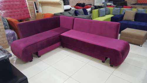 Velvet Corner Sleeper Couch / Sofa