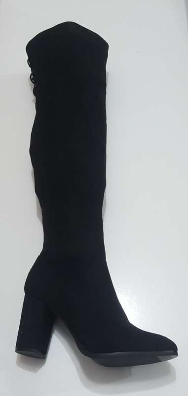 Thigh High Suede Winter Boots  .