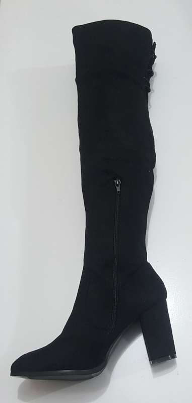 Thigh High Suede Winter Boots  .