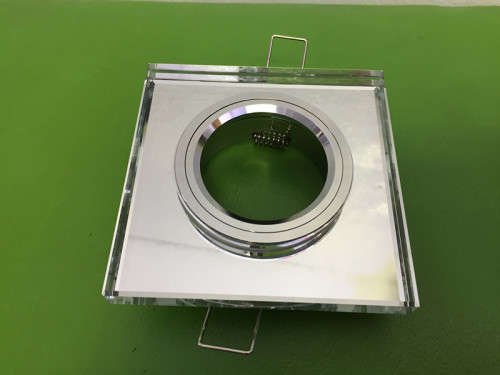 New Design Glass Square Recessed down/Spot lights Fitting Suitable For MR16 GU10 Lights