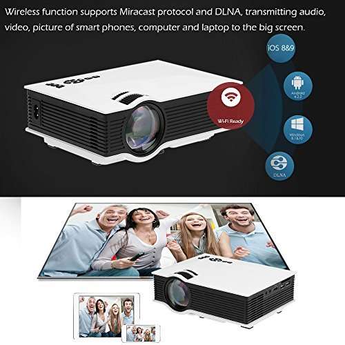 Newest Wifi 2.4G 1200 lumens 1080P HD LED Projector Home Theater