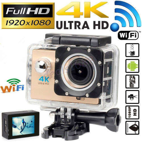 4K 2'' Ultra HD 1080P Sports WiFi Cam Action Camera DV HDMI Video Recorder