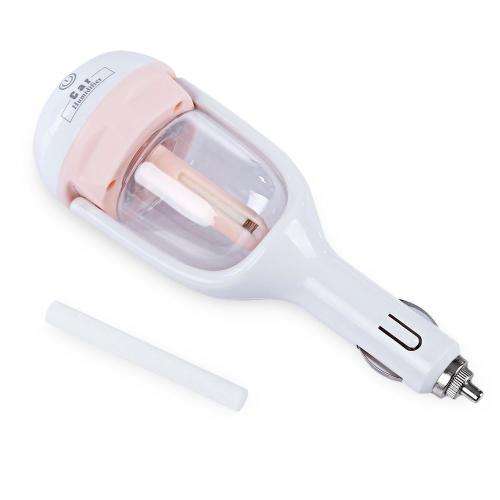 Car Aroma Humidifier Diffuser Portable Mini Car Aromatherapy Humidifier Air Diffuser Purif... - Pink
