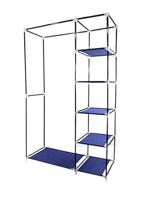 STORAGE WARDROBE CLOTHES  WITH PROTECTIVE COVER  IN SIDE NEW  ONLY PACKAGING BOX LITTLE DAMAGE