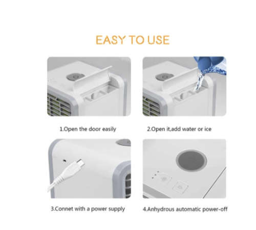 ARCTIC AIR CONDITIONER PORTABLE FAN PERSONAL SPACE AIR COOLER/HUMIDIFIER/CLEANER
