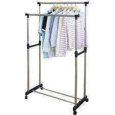Double-pole Telescopic Clothes Hanger