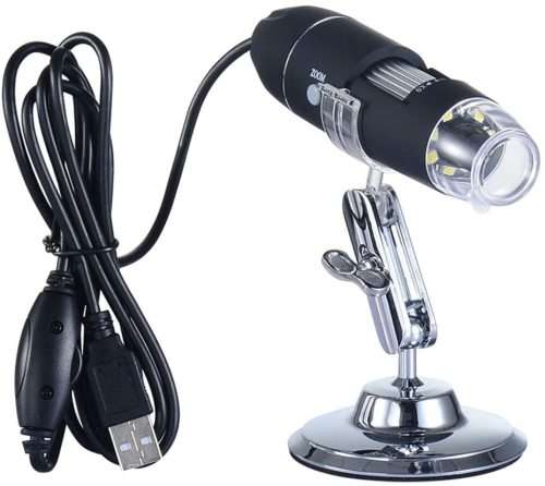 DIGITAL MICROSCOPE Electronic Magnifier 200x Zoom With 2MP Endoscope and LED Light