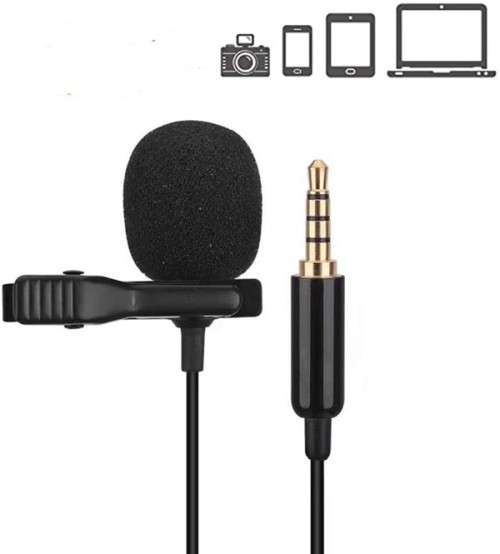 Microphone Hands Free Clip-on Mic for iPhone Android Smartphone