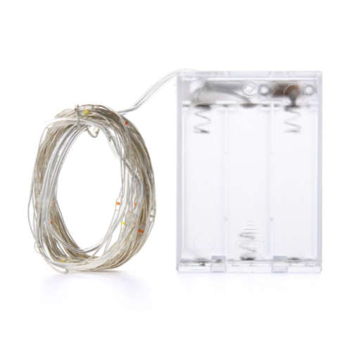 10M Battery Powered Copper Wire Fair Light-Warm White