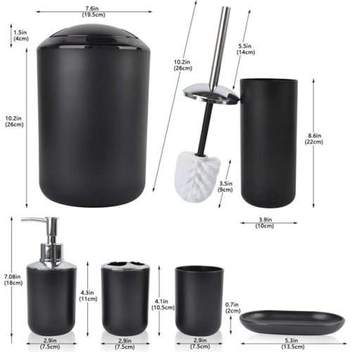 CHUANG KAI Bathroom Set OF 6