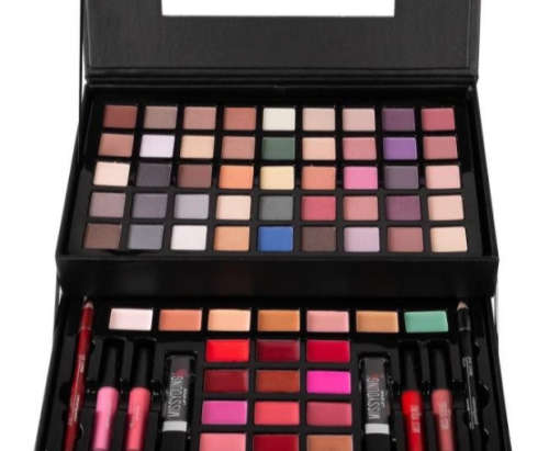 Professional Make-Up Kit And Care Accessories 94 Pieces-Black