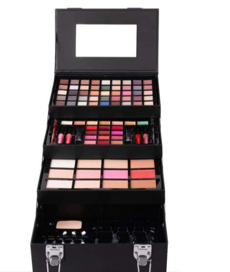 Professional Make-Up Kit And Care Accessories 94 Pieces-Black