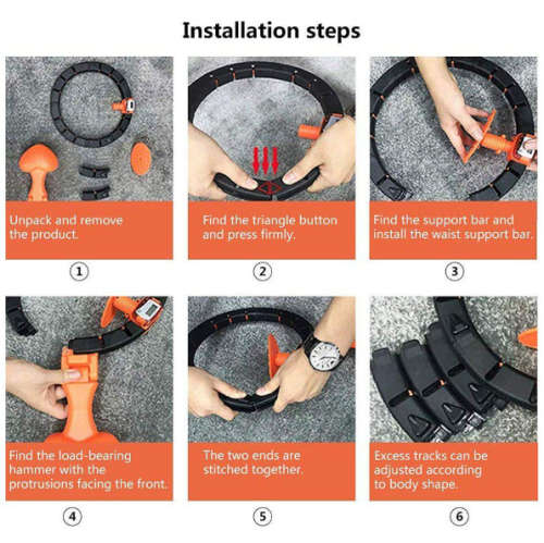 Smart Auto-Spinning Thin Waist Hoop for Weight Loss,Exercise & Burning Fat