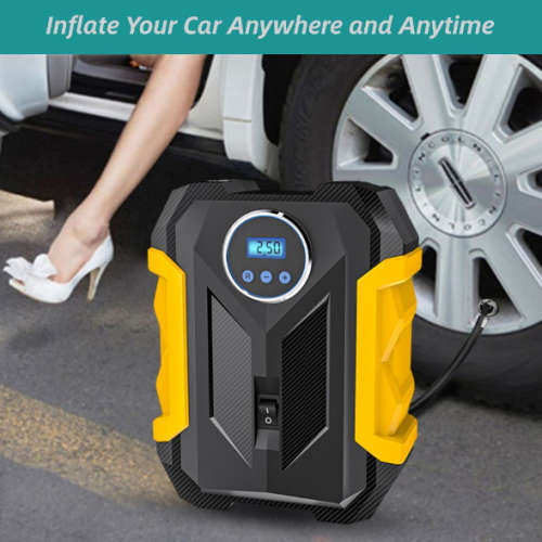 Carsun Multifunctional Digital Car Tyre Pump With One Touch Function