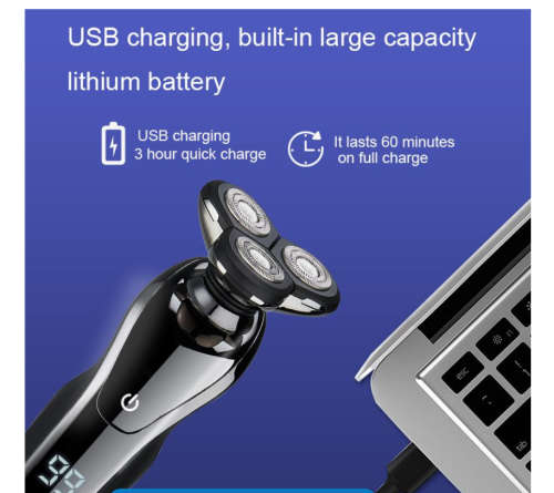 Daling Dl-9211 USB Multi-Function Waterproof Shaver