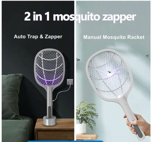 Rechargeable Mosquito Zapper Racket Fly Swatter