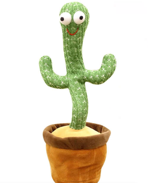 Dancing Cactus Baby Mimicking Recording Music Light Up Baby Interactive Toy