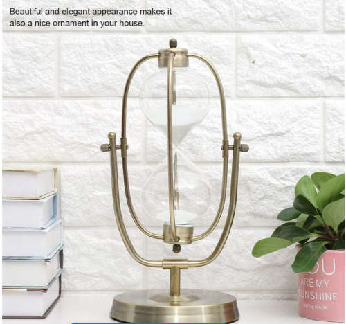 60 Minutes Metal Hourglass Timer Sand Clock