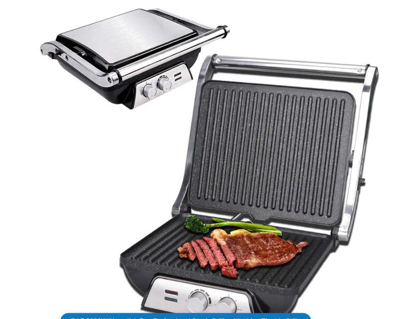 RAF 2000W Non-stick Pan Professional Steak Grilling Machine Electric Grills