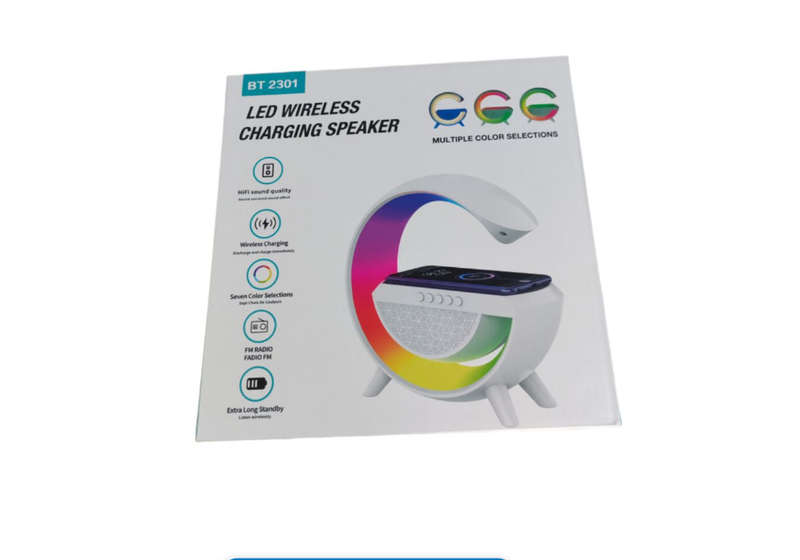 Led Wireless Charging Speaker Bt 2301