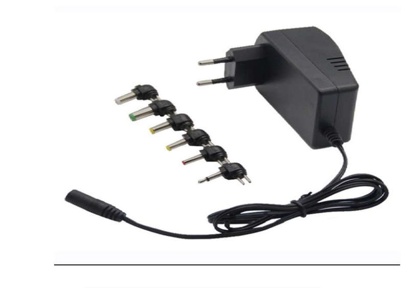 Universal Adjustable Voltage DC Power Adapter (100-240V US Plug) 30W
