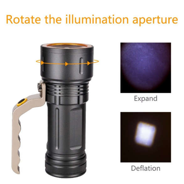 Rechargeable Long LED Range Searchlight- Q-5114
