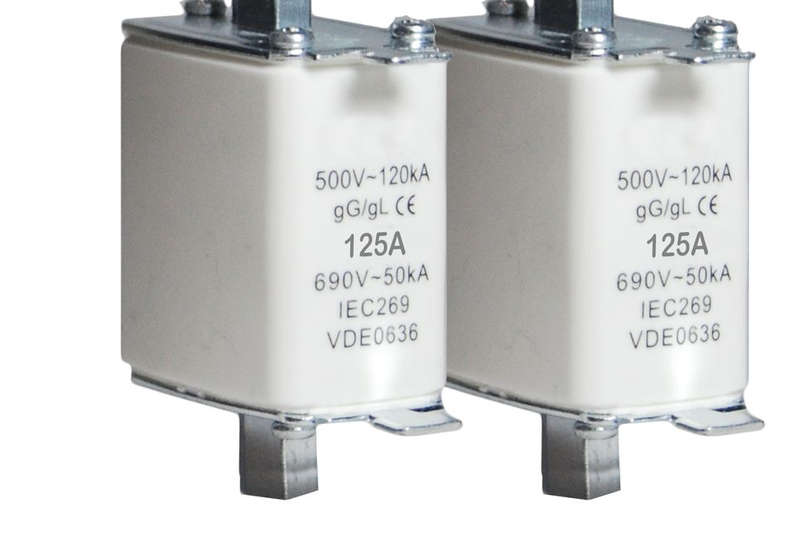 125A DC Current Solar Battery Blade Fuse - 2 Pack