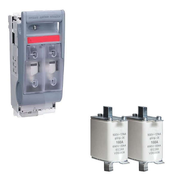 160A DC Current Solar Battery Blade Fuse - 2 Pack
