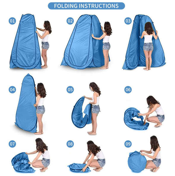 New Elements Instant Pop-Up Outdoor Privacy / Shower Tent