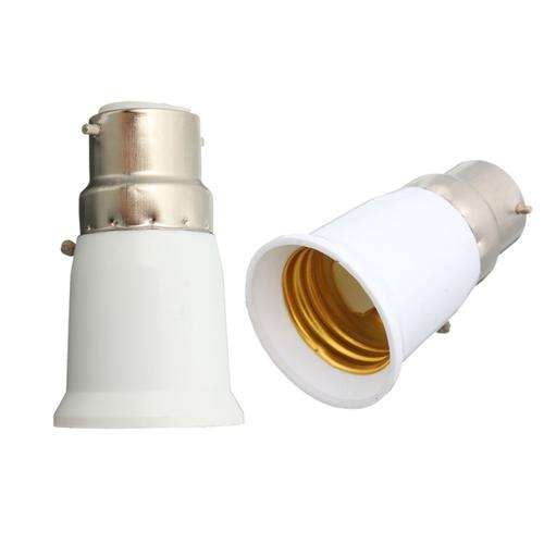 B22 To E27 Screw Light Bulb Adapter Lamp Converter Holder