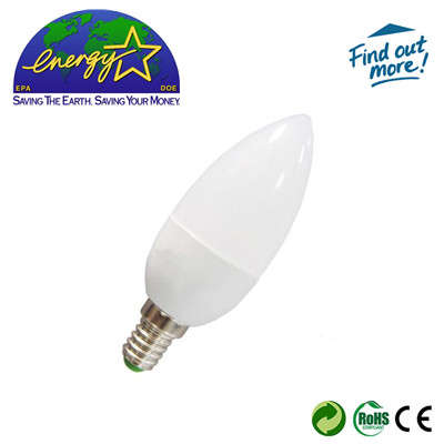 3W 220V E14 Cool White LED Candle Bulb 1 Year Warranty