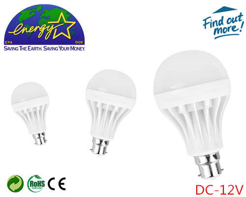 5W DC12V B22 Cool White LED Bulb Lamp Bulb - 90% Energy Saving