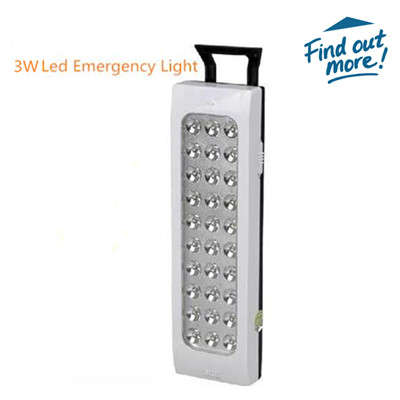 3W Led Rechargeable Emergency Light  (45 LED) 1 Year Warranty