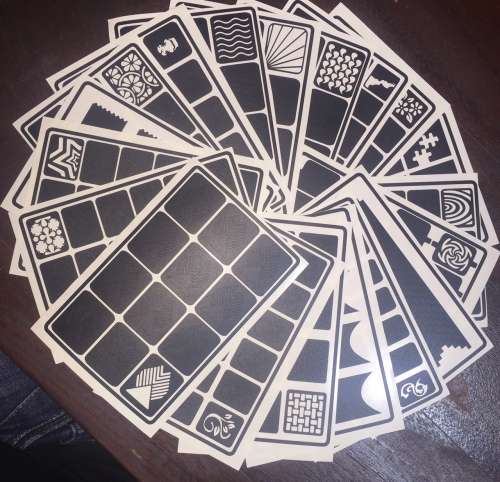 20 x Nail Stencil Kit