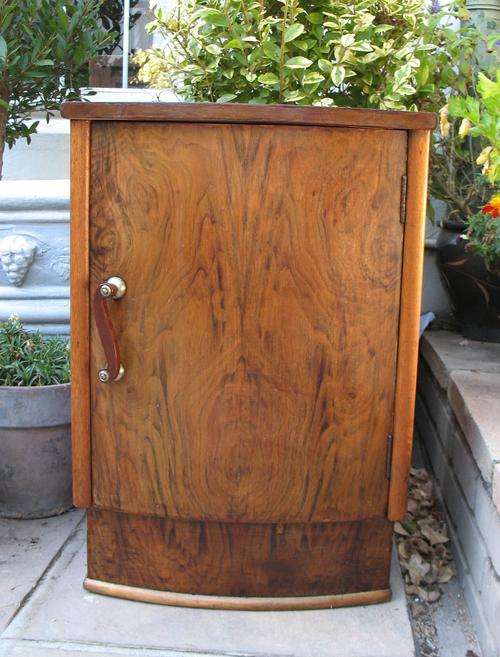 Lovely Art Deco cabinet with curved door