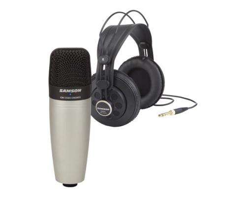 Samson C01/SR850 (Studio Condenser Microphone & Headphone package)