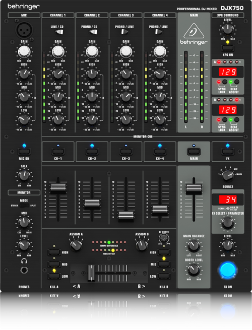 Behringer DJX750 DJ Mixer