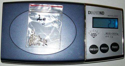 2 grams .999 silver granules