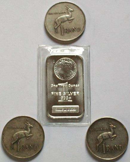 WOW!!!   2 TROY OZ (67 GRAMS) MORGAN DOLLAR SILVER BAR PLUS 3 X COINS