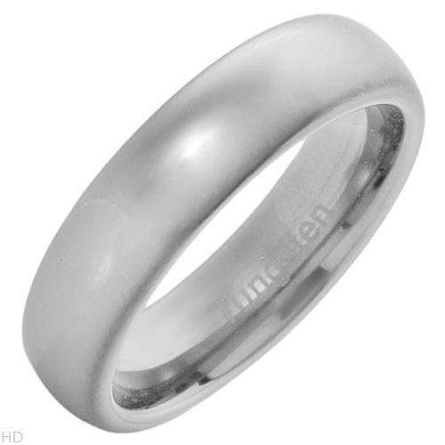 MENS PLAIN BAND RING IN TUNGSTEN. SIZE 12.