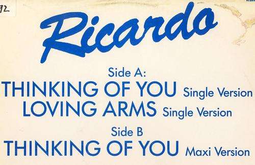 Ricardo - Thinking of you - 12" Maxi Single (South African)