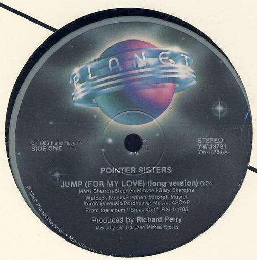 Pointer SIsters - Jump (For my Love) - 12" Maxi Single