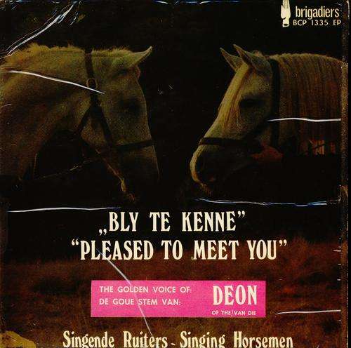 Singende Ruiters - Bly te kenne -(South African) E P