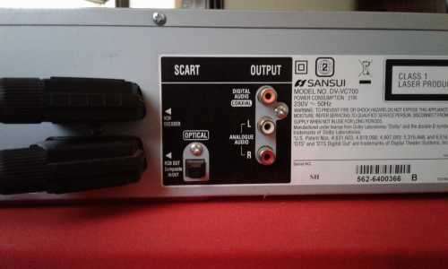 Sansui DVD/VCR combo DV-VC700