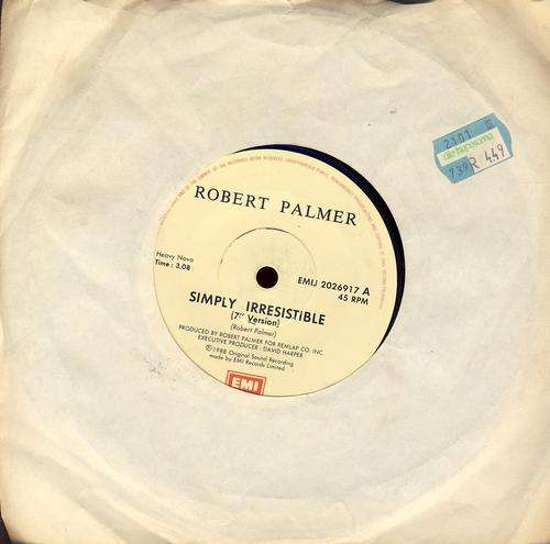 Robert Palmer. " Simply Irresistible". Seven Single