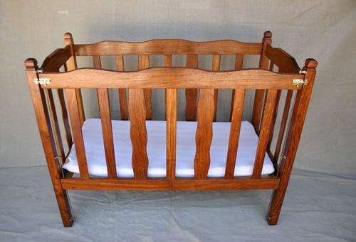 Kiaat baby cot - 62cm x 124cm x 100cm high