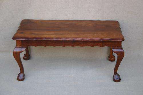 Kiaat ball & claw coffe table - 88cm x 44cm x 41cm high