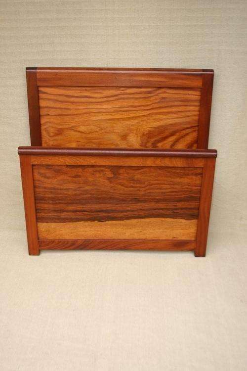 Kiaat single bed headboard and footboard, no mat or mattress